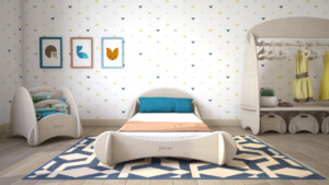 camera da letto per bambini stile montessori in legno